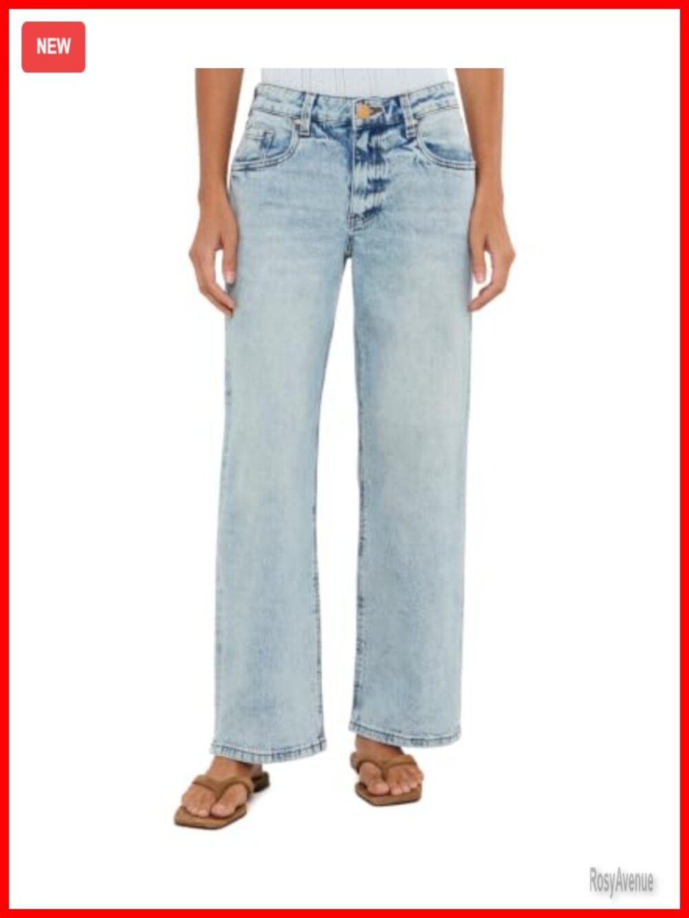 KUT from the Kloth Petite Selena Low Rise Straight Leg Jeans